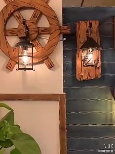 Wood Led Wall Lamp Nordic Retro Industrial Sconce Restaurant Bar Coffee Home Interior Loft Vintage Hotel Lighting Bathroom Lighting