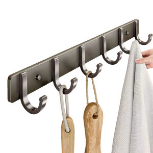 Móc nhôm hàng không vũ trụ với giỏ dệt kim phòng tắm nhà bếp tiện ích lưu trữ