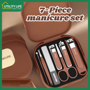 Care Nail Clipper Kit Professional Pedicure Set Grooming kit 7Pcs Manicure Set Utilitylife