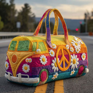 2026 Short-trip bag with colorful daisies 3D Printed travel bag multifunctional sports and fitness bag