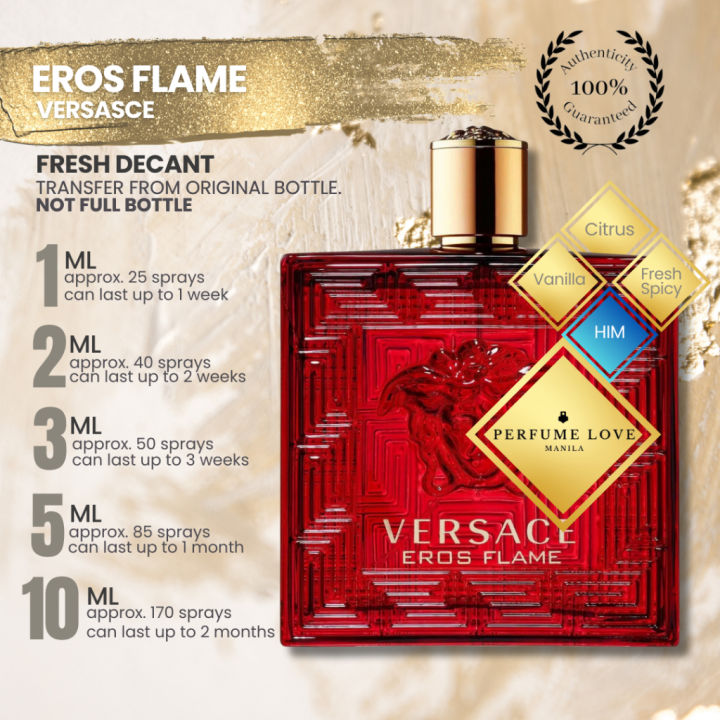 PERFUME DECANT Eros Flame Eau de Parfum V.