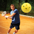 12 Pak Bola Pickleball Outdoor 74mm Pickle Ball 40 Lubang. 