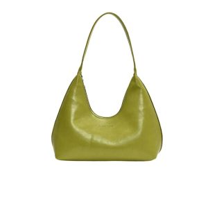 BELLERY Solid Color Women Hobo Bag Anti-Splash Water Large Capacity PU Leather Shoulder Bag Luxury Side Bag Underarm Bag Ladies