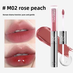 【SEA Best Seller】Tor.Tow Dual-Ended Lip Tint (2.2g+2.2g) | Matte Lock + Clear Gloss | Lip Nourishing & Color Lock | Sweatproof Transfer-Proof Smudge-Proof | High Pigment Glass Lips | Tropical Lip Gloss for Southeast Asia