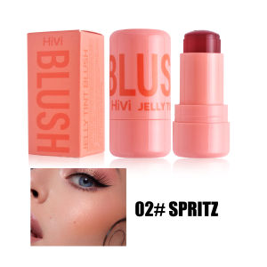 Jelly Blush Stick Dual Use Lip and Cheek Tone Easy Contouring Bright Color Lasting Rouge Cosmetics 5g
