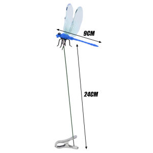 20PCS Simulation Dragonfly Clip Bug Deterrent Realistic Dragonfly Hat Clip Bug Repellent Dragonfly Home Garden Decor Supply