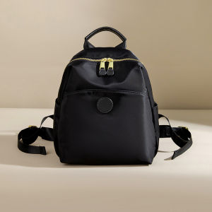 กระเป๋ากระเป๋าเป้สะพายหลังขนาดเล็กสำหรับผู้หญิงกระเป๋าลำลองพกพาง่ายน้ำหนักเบามากกระเป๋าหนังสือสีทึบทนต่อการขีดข่วนผ้าอ็อกซ์ฟอร์ด