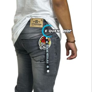 Fifteen Denim Celana Jeans Slimfit Pria Hitam Pekat 28 34