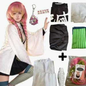 Anime Cosplay Full Set with Wig Halloween Costume for Woman and Girls
