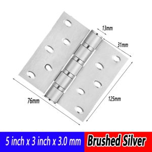 Stainless Steel Mute Hinges Wooden Door 4 Inch 5 Inch Bearing Hinge Swing Doors Hinged Room