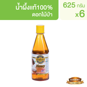 เพียวเกรน น้ำผึ้งดอกไม้ป่า ชนิดขวดบีบ 625 กรัม  (จำนวน 6 ขวด)