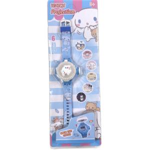 kids flip watch with light and projector Kuromi Melody Hello Kitty Cinnomoroll Pony Unicorn Ultraman Mario Spiderman Ironman Cars Malayisa ready stock