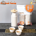 LEBI Food Grade Rice Husk Kung Fu Tea Cup Small Cup Thick and High Temperature Resistant Travel Tea Set Tea Drinking Tea Cup Disposable Tea Cup. 