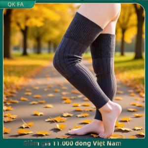 QK FA ✨ 1 cặp dày ấm áp len kneepad chân bảo vệ Cashmere bảo vệ đầu gối Windproof coldproof chân ủ phụ nữ người đàn ông xương bánh chè chân tay áo