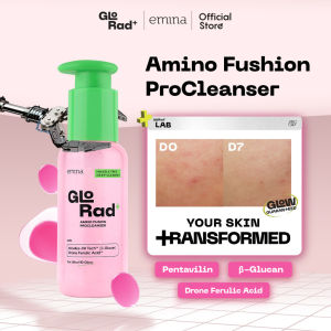 Emina Glorad Fusion Pro Cleanser - Micellar Gel Pembersih Wajah & Make Up Bersih Gentle Menyegarkan Melembabkan Pembersih
