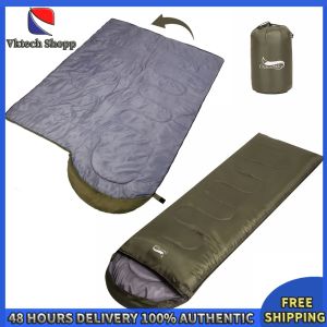 Vktech Single Sleeping Bag for Outdoor Camping Ultralight Envelope Design with Sack Lightweight and Portable for Hiking Trips