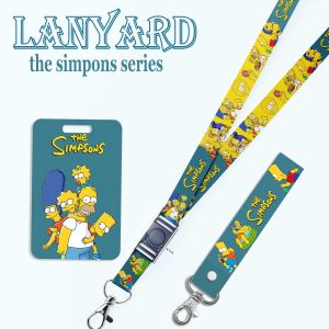 STRAP LANYARD CARD HOLDER The Simpons Tali ID Card Gantungan Kunci Handphone