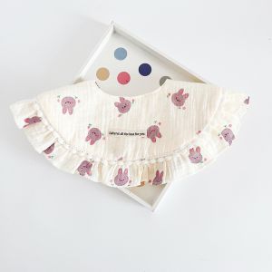 RayMeng COD ผ้าซับน้ำลายเด็ก ผ้ากันเปื้อนน้ําลาย แบบผ้าคอตตอนเนื้อนุ่ม ดูดซับน้ำได้ดี มีกระดุมติด