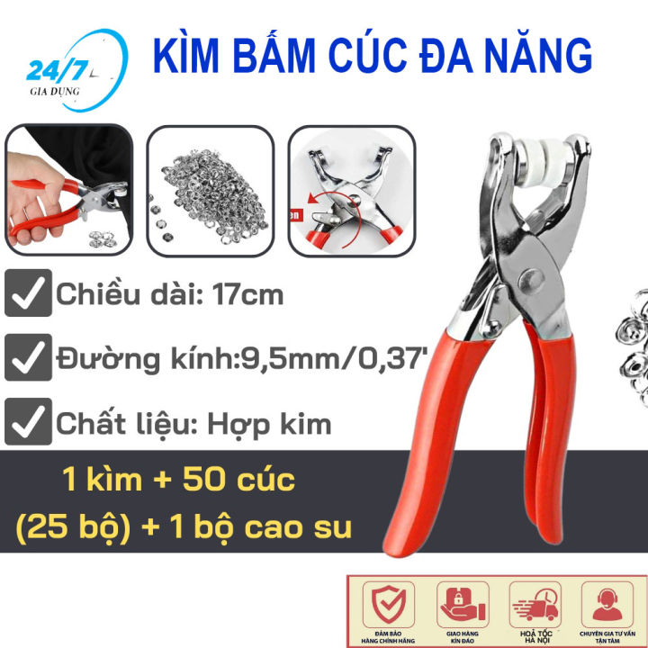 Kìm Bấm Cúc Áo Đa Năng Làm Bằng Kim Loại - Kìm Bấm Cúc Quần Áo, Khuy Áo ...