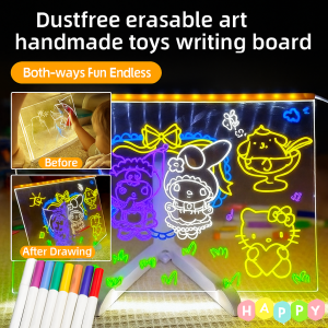 Kids Erasable DIY Glowing Drawing Board Portable for  Home Art Play Children Educational Toys​