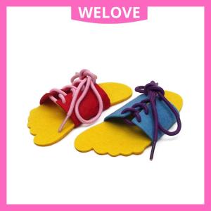 Kid Learn To Tie Shoelaces Toy Montessori Education Life Skill