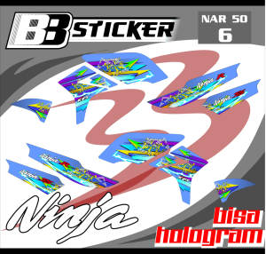 STRIPING PREMIUM Kawasaki Ninja R Ninja SS BISA HOLOGRAM List Sticker Variasi Nar 50