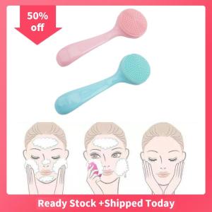 🔥🔥🔥sjqgqx Silicone Facial Cleanser Brush Soft Face Massage Washing Brush Blackhead Remover