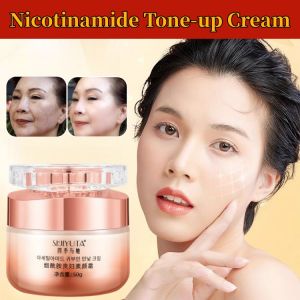 [Remove Wrinkles Smooth / Moisturize Skin] Nicotinamide Precious Tone-up Cream Natural Brithen Skin Tone No Fake White Creamy Texture Non-Greasy Moisturize Concealer Foundation