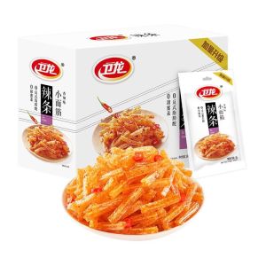 卫龙-辣条小面筋-香辣味/麻辣味 盒装 WEILONG DELICIOUS-Small Latiao-Spicy Flavor/Mala Flavor BOX