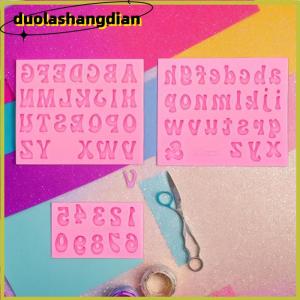 [Duola] 3D Thư Số Silicone Fondant Khuôn Mẫu Sô Cô La Bánh Khuôn Mẫu Bánh Trang Trí Tự Làm Công Cụ Thạch Cookie Nướng In Ấn Khuôn