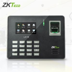 ZKTeco LX16 Biometrics Fingerprint Time Attendance Machine Household Security Systems Bundy Clock Time Recorder Punch Card Machine Password Checking-in Reader USB Reader