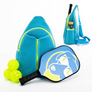 MUSASI Large Capacity Pickleball Rackets Backpack Breathable Holds 2 Rackets Pickleball Shoulder Bag Fashion Lightweight Pickleball Paddle Sling Bag Pickleball Accessories