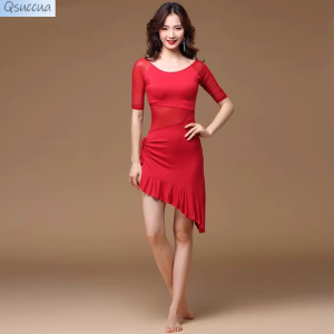 ชุดฝึกเต้นท้องสำหรับผู้หญิงชุดเดรสชุดเต้นรำตะวันออกสำหรับฤดูใบไม้ผลิและฤดูใบไม้ร่วง