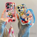 New Casing Itel P55 NFC 4G Classic Cute Colorful Cool 3D Cartoon Phone Case with 3D Doll Lanyard Lens Protection Shockproof Silicone Soft Back Cover. 