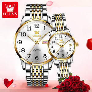OLEVS Couple Watch for Boyfriend and Girlfriend Buy 1 take 1 Original Waterproof Sale Luminous Automatic Mechanical Watch