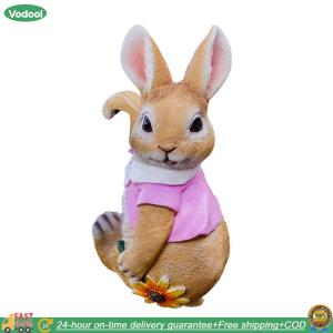【24 hours Flash Delivery】Rabbit Creative Sculpture Sculpture Garden Supplies Resin Maturine Decoration Craft งานฝีมือกันน้ำสำหรับลานกลางแจ้งกลางแจ้ง