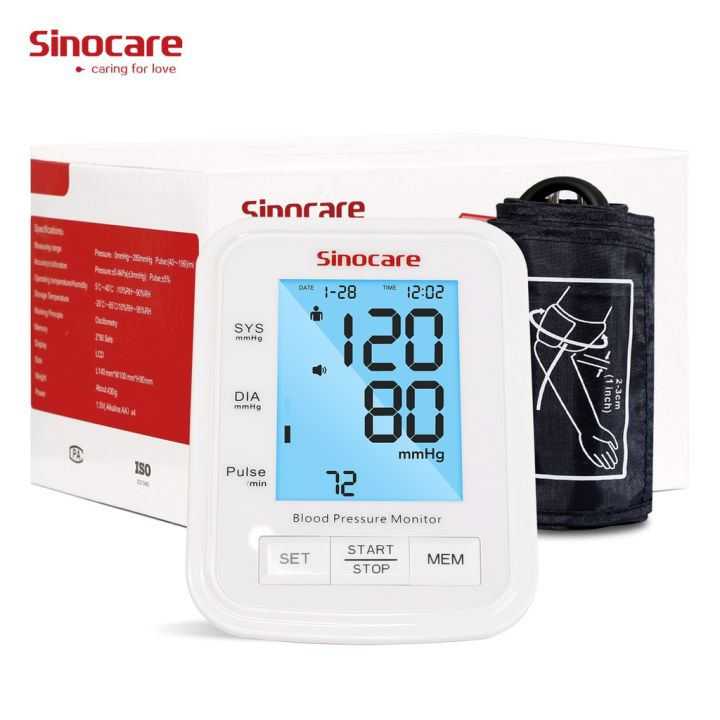 Sinocare Automatic Digital Blood Pressure Sphygmomanometer Monitor ...