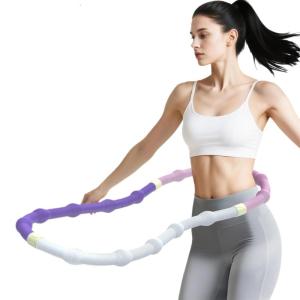 Waist Sport Hoop Trainer Slimming Belly Burn Fat Weight Loss Circle Folding Weighted Soft Spring Hoop Fitness Accessory