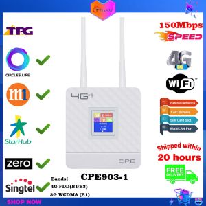 4G LTE Wifi Router 150mbps SIM card Wireless Mobile Hotspot Router-Support mobile power/Car/Travel/Office (Support TPG)