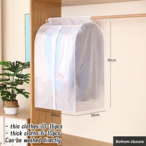 Large Capacity Clothes Dust Cover Clothes storage Hanging Garment Dress Clothes Suit Coat Thickening Type ​Dust Cover
