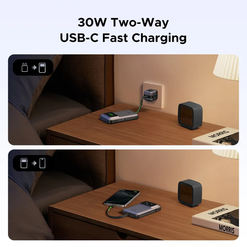 UGREEN Uno 10000mAh PD 30W Powerbank With USB C Cable