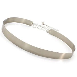 Trendy Womens Metal Sheet WaistbandDecoration Skirt Fashionable Mirror Waist Chain 2.0cm and 3.5cm