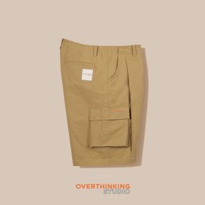 Quần Đùi Nam Ngang Gối - Cargo Flex Short - Màu Đen & Vàng Mustard