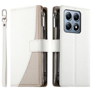 Vỏ điện thoại chống rơi cho Xiaomi mi 15t 14t 13t 12t 11t Pro / Mi 15 14 13 12 Pro / Mi 13 12 11 Lite 5g NE Ốp Nắp gập Có Khe Cắm Thẻ Ví chia màu da từ tính vỏ bọc