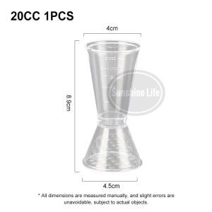 Double Jigger Measuring Cup 20/40cc Transparent Jigger 100ml Milktea Coffee Liquid Measure Cup Set Tools