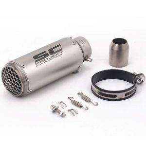 Universal 51/60MM Inlet Motorcycle Exhaust Pipe SC Project Exhaust Mufflers