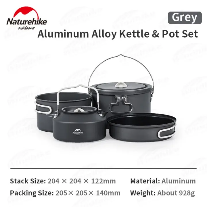 Naturehike%20Portable%20Outdoor%20Tableware%20Set%204%20in%201%20Aluminum%20Alloy%20Pot%20Storage%20Ultralight%20Glamping%20Tableware%20Cookware%20Set%20Travel%20Camping%20Hiking%20Picnic%20Cooking%20Pot%20Kettle%20Sets%20Heavy%20Duty%20Original%20Nature%20Hike%20-%20Image%2010