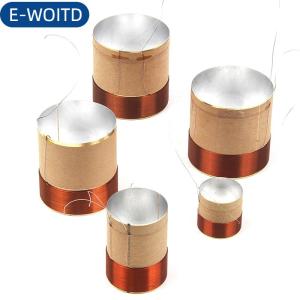 E-WOITD 1pcs Loa cuộn dây bằng giọng nói bện đồng dẫn Bass cuộn dây bằng giọng nói 2 lớp loa nhôm cuộn dây bằng giọng nói phụ kiện sửa chữa