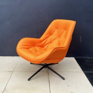 Crescent Comfort Chair / Homary Tufted Swivel Chair - FRM7324
