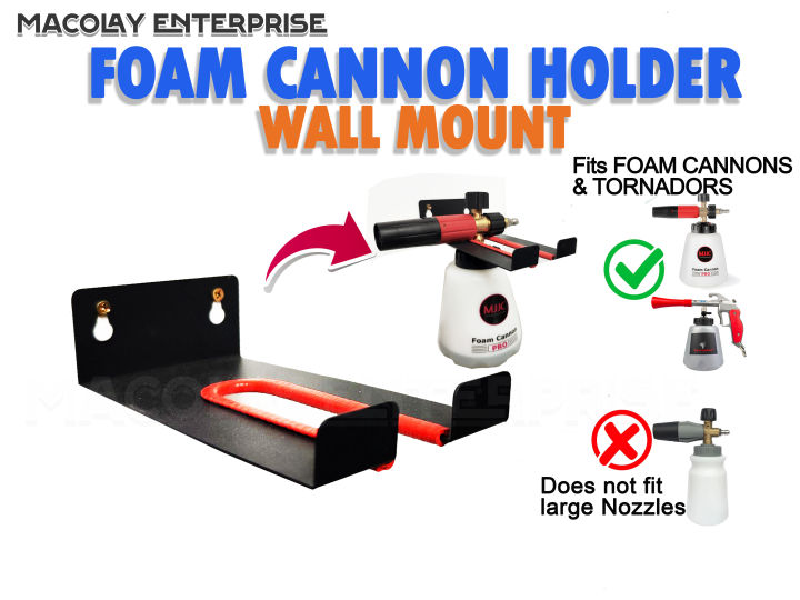 CH01 Foam Cannon Holder Tornador Holder Wall Mount Garage Organizer